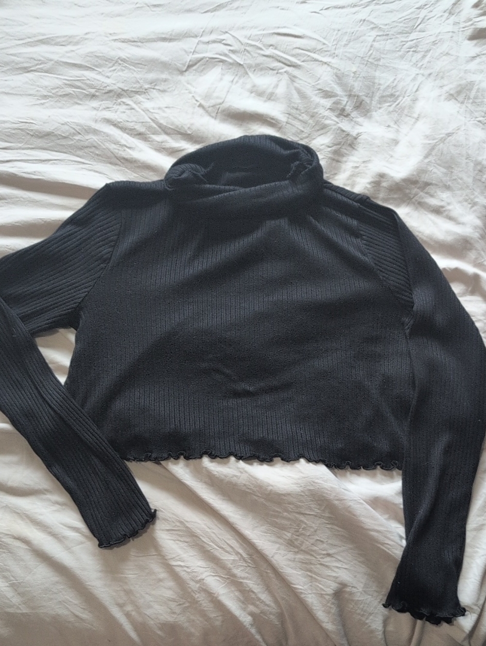 Arizona Jean Co. Ribbed Turtleneck in Black Size Large